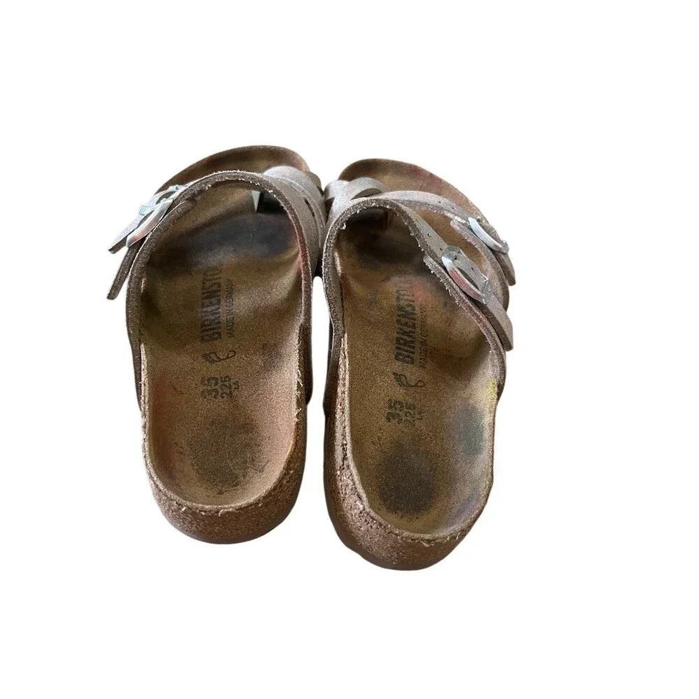 Birkenstock Mayari Womens Thong Sandals Beige Size US 4 EU 35
